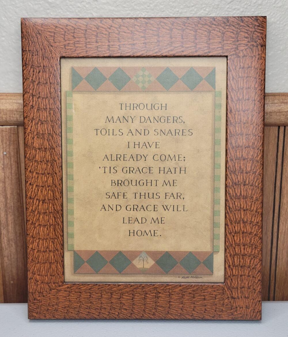 Keith Millison Amazing Grace Signed Folk Art Print 2009 Mt. Gretna PA Wall Decor